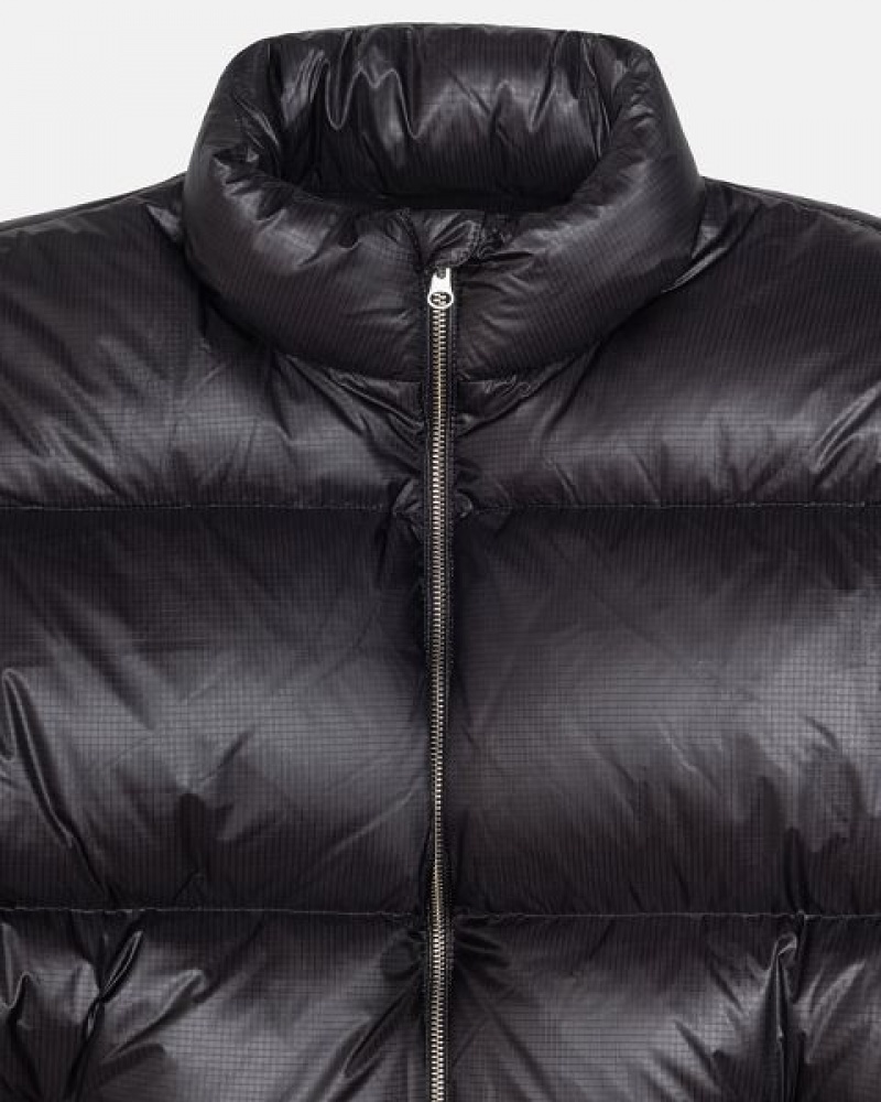 Grey Stussy Parachute Ripstop Down Jackets | 1257PFBIT