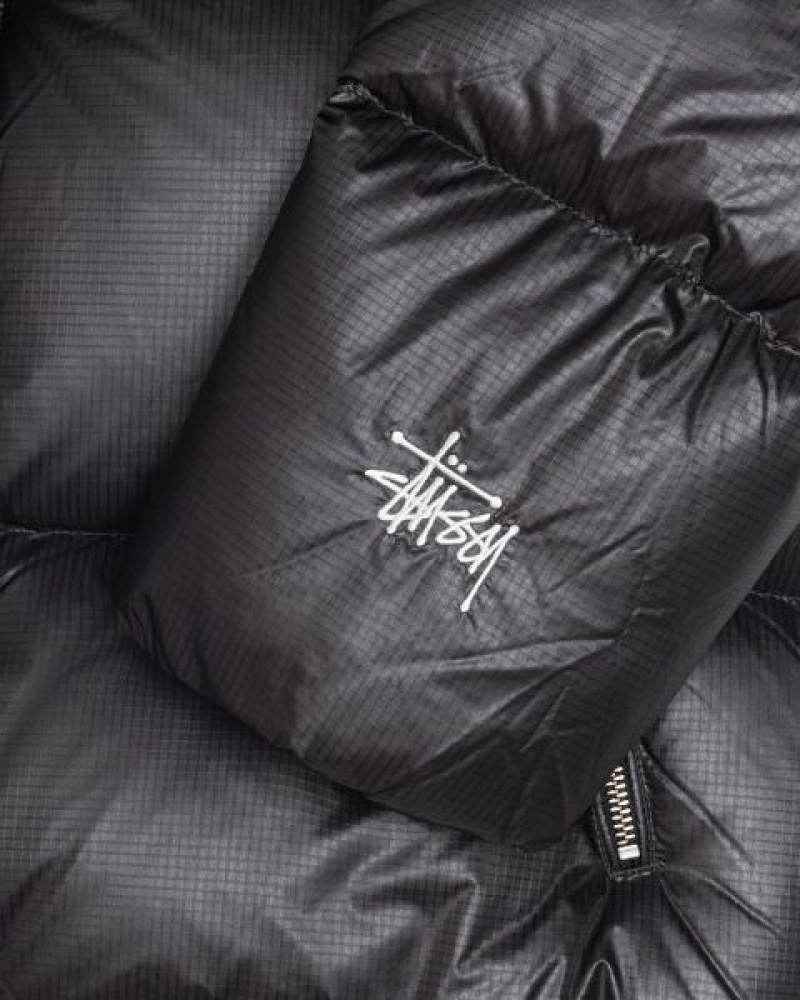 Grey Stussy Parachute Ripstop Down Jackets | 1257PFBIT