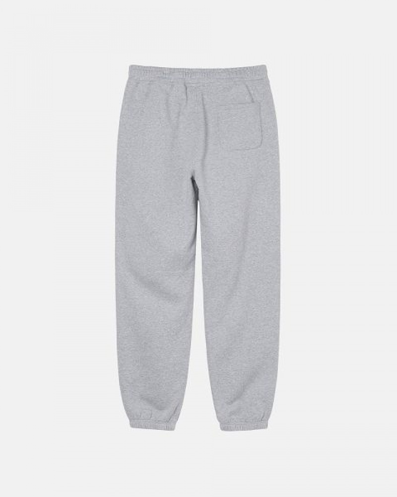 Grey Stussy Stock Logo Sweatpants | 6435LXDNJ