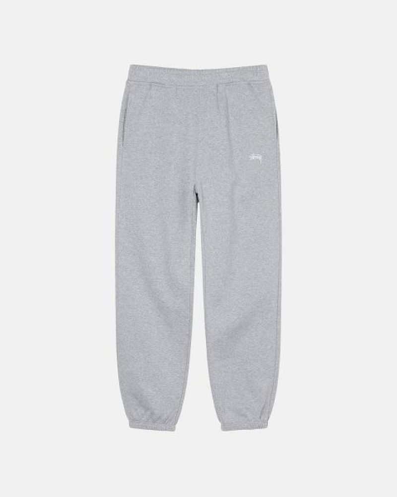 Stussy Sweatpants Online India Grey Stock Logo