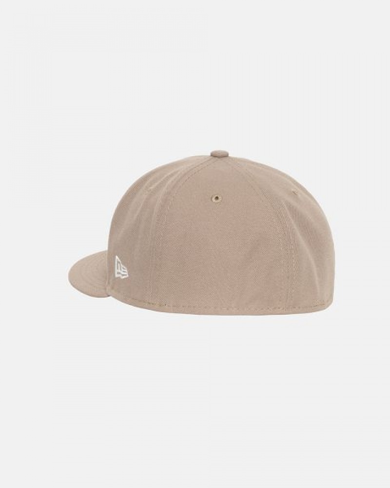 Khaki Stussy New Era 59fifty Authentic Caps | 6427FCBMR