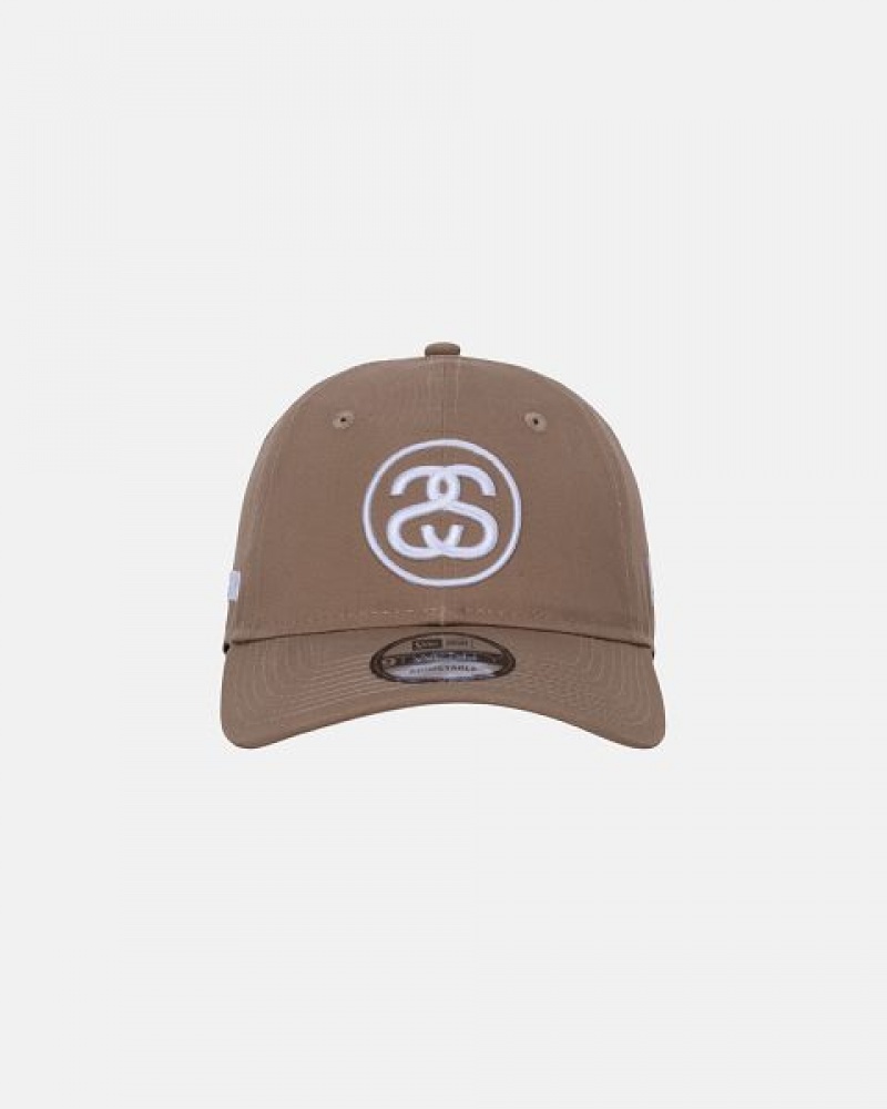 Khaki Stussy Ss Link 9twenty Caps | 0354RBXNG