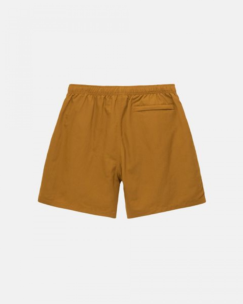 Khaki Stussy Water Stock Shorts | 7650FUHIM