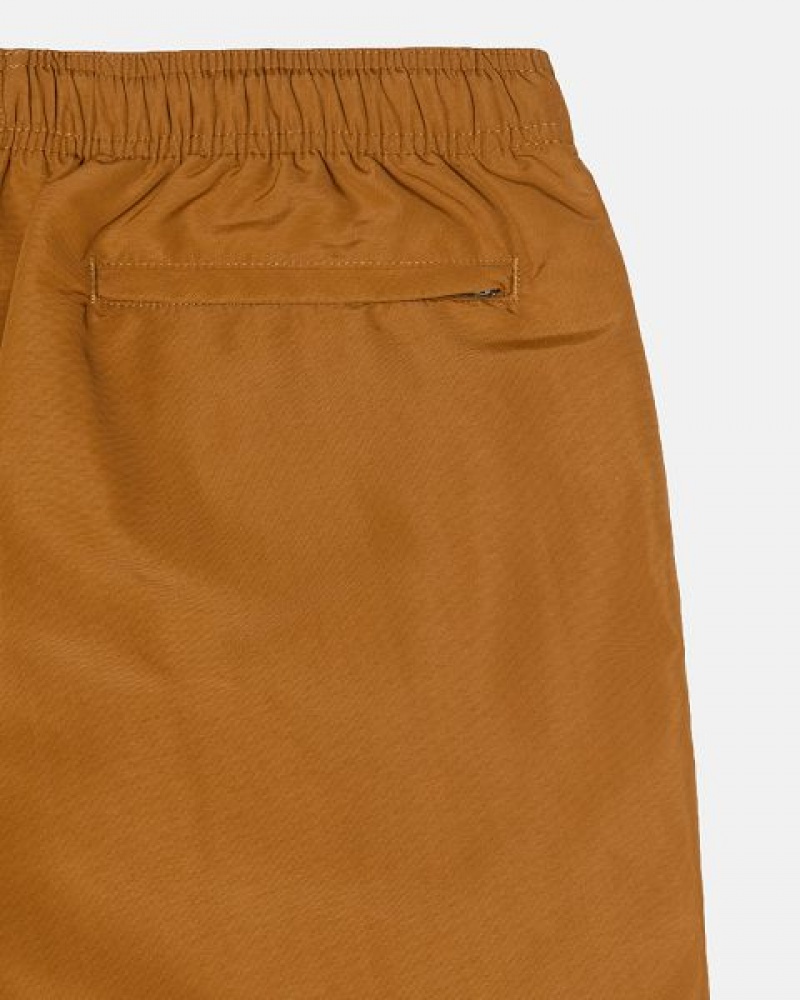 Khaki Stussy Water Stock Shorts | 7650FUHIM