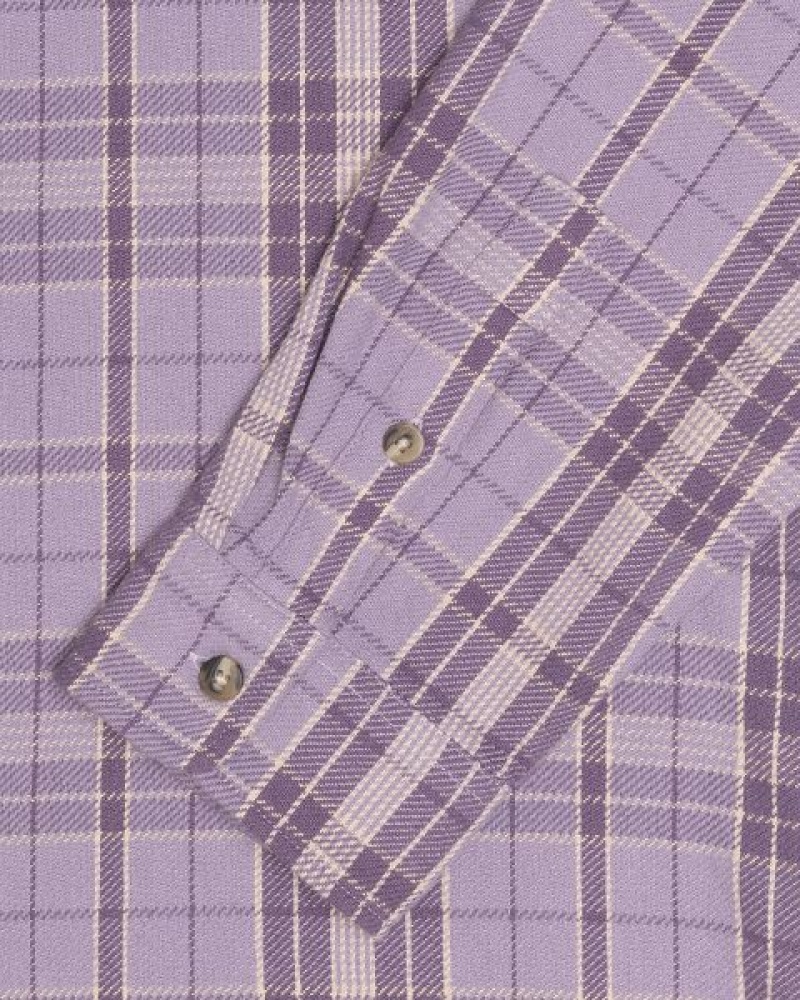 Lavender Stussy Stones Plaid Shirts | 2185QAXOH