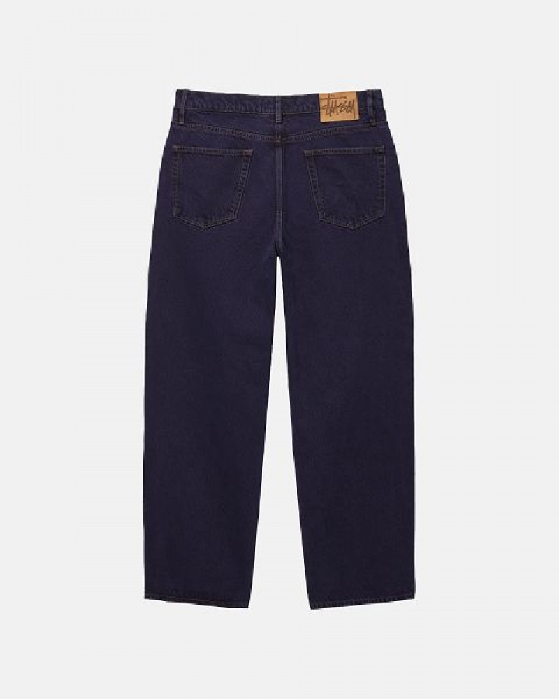 Navy Stussy Big Ol' Denim Jeans | 2045PZCVU