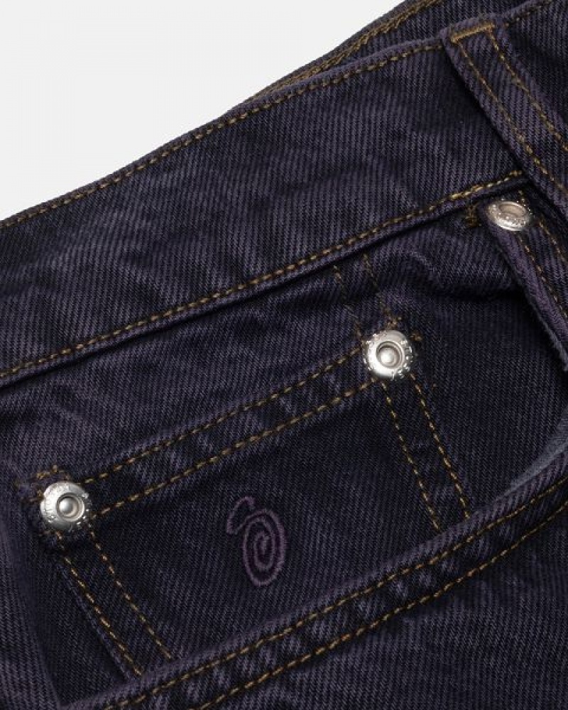 Navy Stussy Big Ol' Denim Jeans | 2045PZCVU