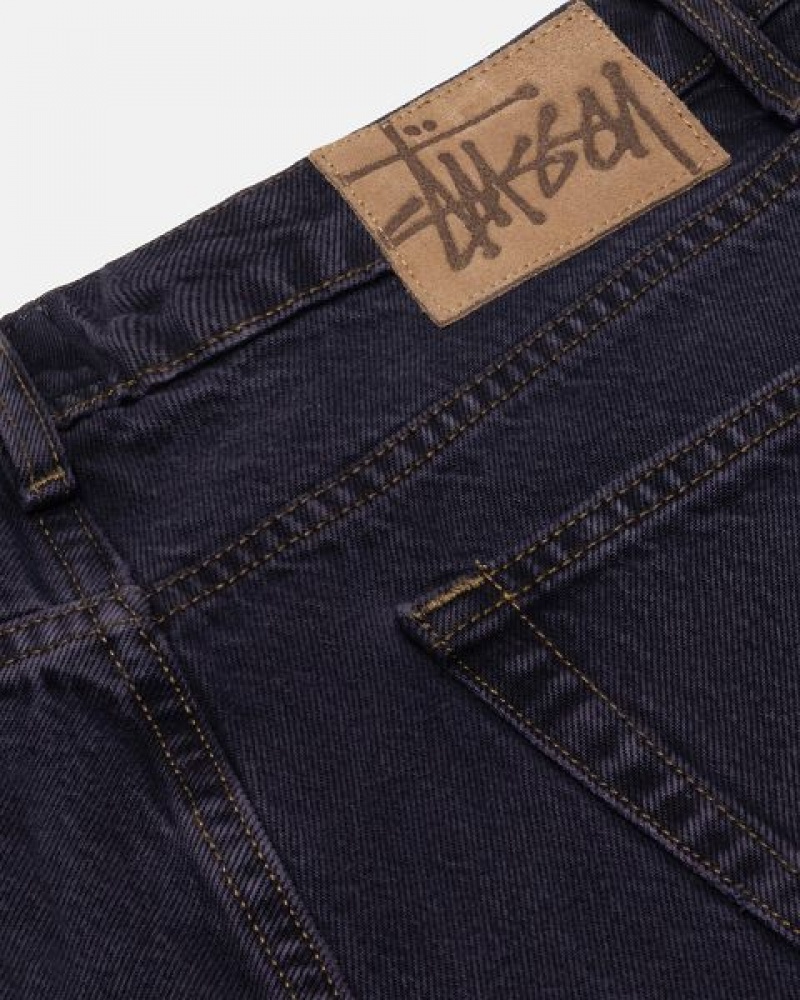 Navy Stussy Big Ol' Denim Jeans | 2045PZCVU