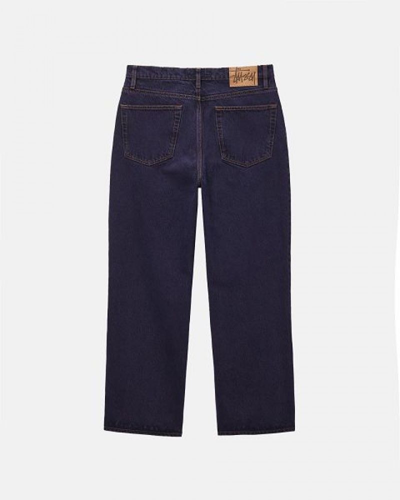 Navy Stussy Classic Denim Jeans | 4063YNGEL