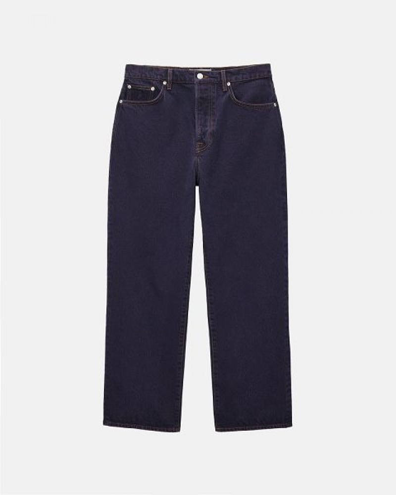 Navy Stussy Classic Denim Jeans | 4063YNGEL