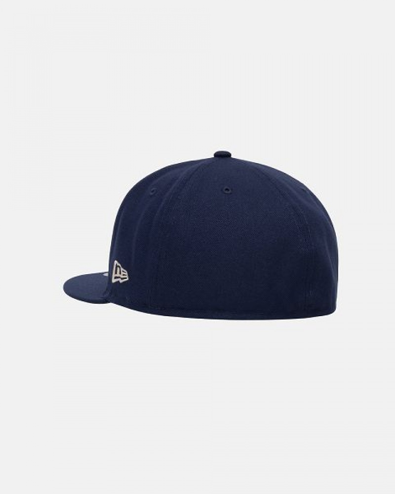 Navy Stussy New Era 59fifty Airplane Caps | 2953SKIFQ