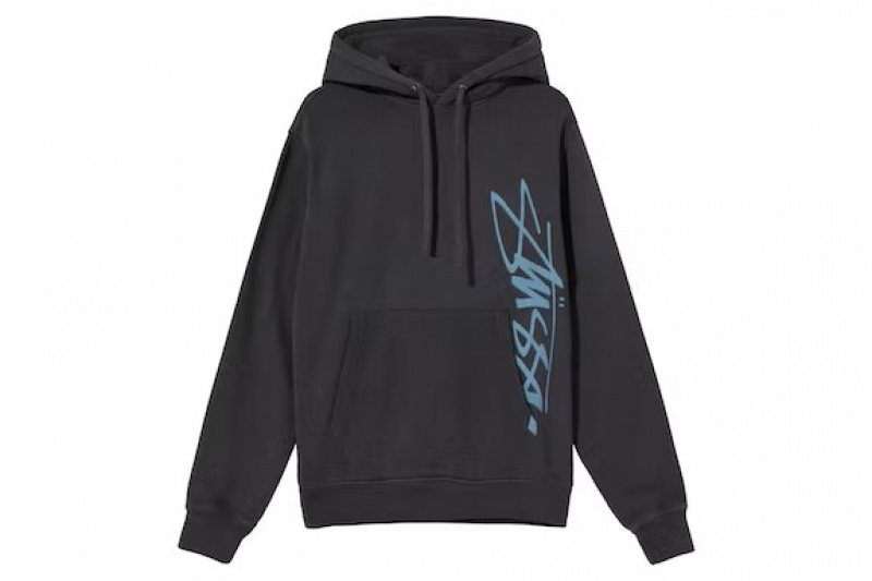 Navy / Blue Stussy Smooth Stock Printed Hoodie | 3275PVJDW