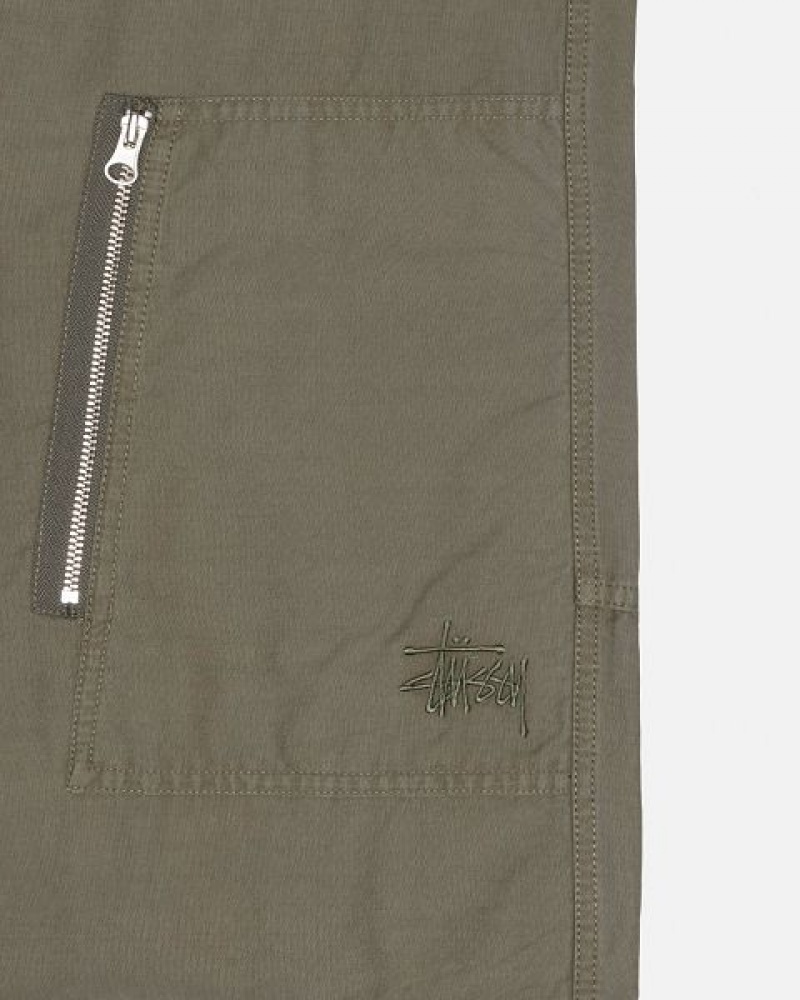 Olive Stussy Nyco Flight Pants | 2731NEKCI