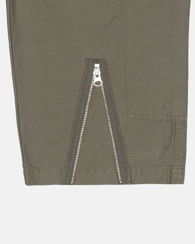 Olive Stussy Nyco Flight Pants | 2731NEKCI