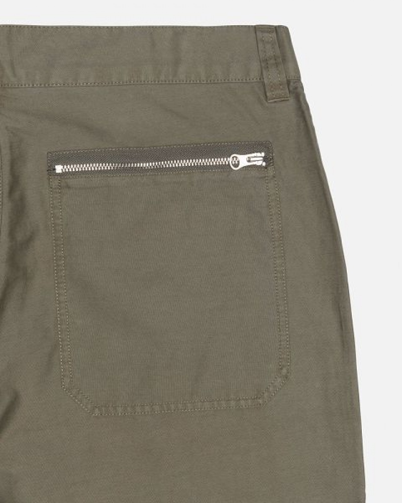 Olive Stussy Nyco Flight Pants | 2731NEKCI