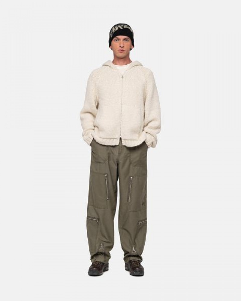 Olive Stussy Nyco Flight Pants | 2731NEKCI