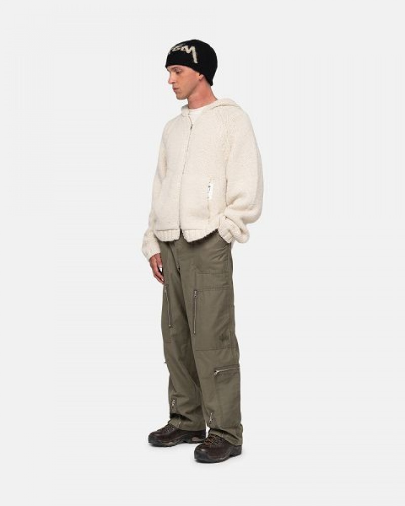 Olive Stussy Nyco Flight Pants | 2731NEKCI