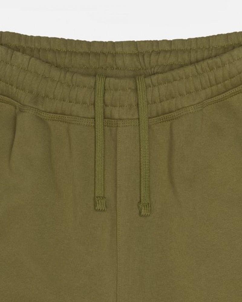 Olive Stussy Stock Logo Sweatpants | 8390HZSYM