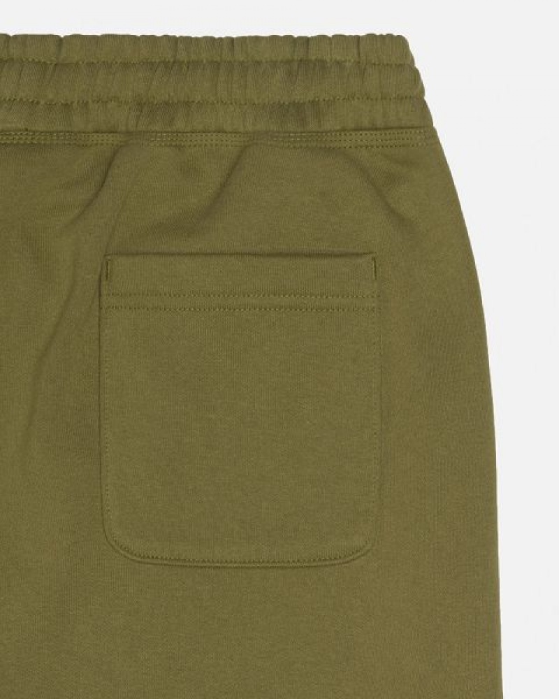 Olive Stussy Stock Logo Sweatpants | 8390HZSYM