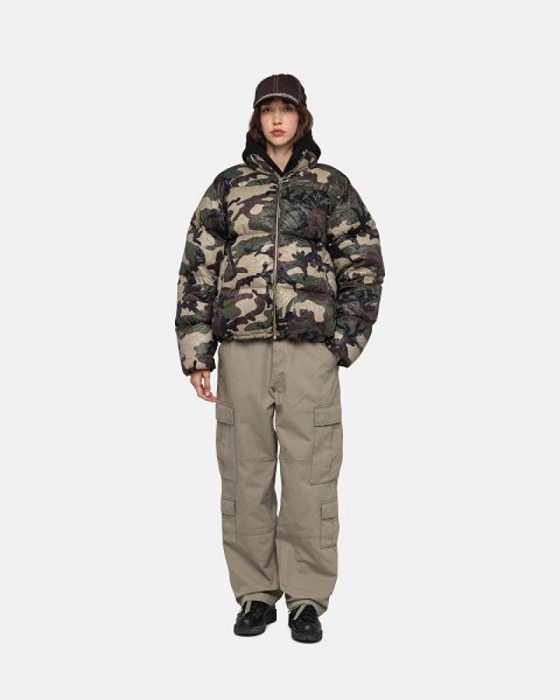 Olive Stussy Surplus Cargo Ripstop Pants | 3184FCLHY