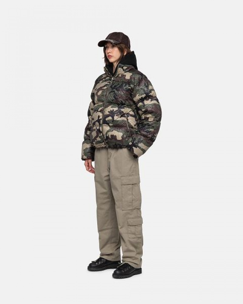 Olive Stussy Surplus Cargo Ripstop Pants | 3184FCLHY