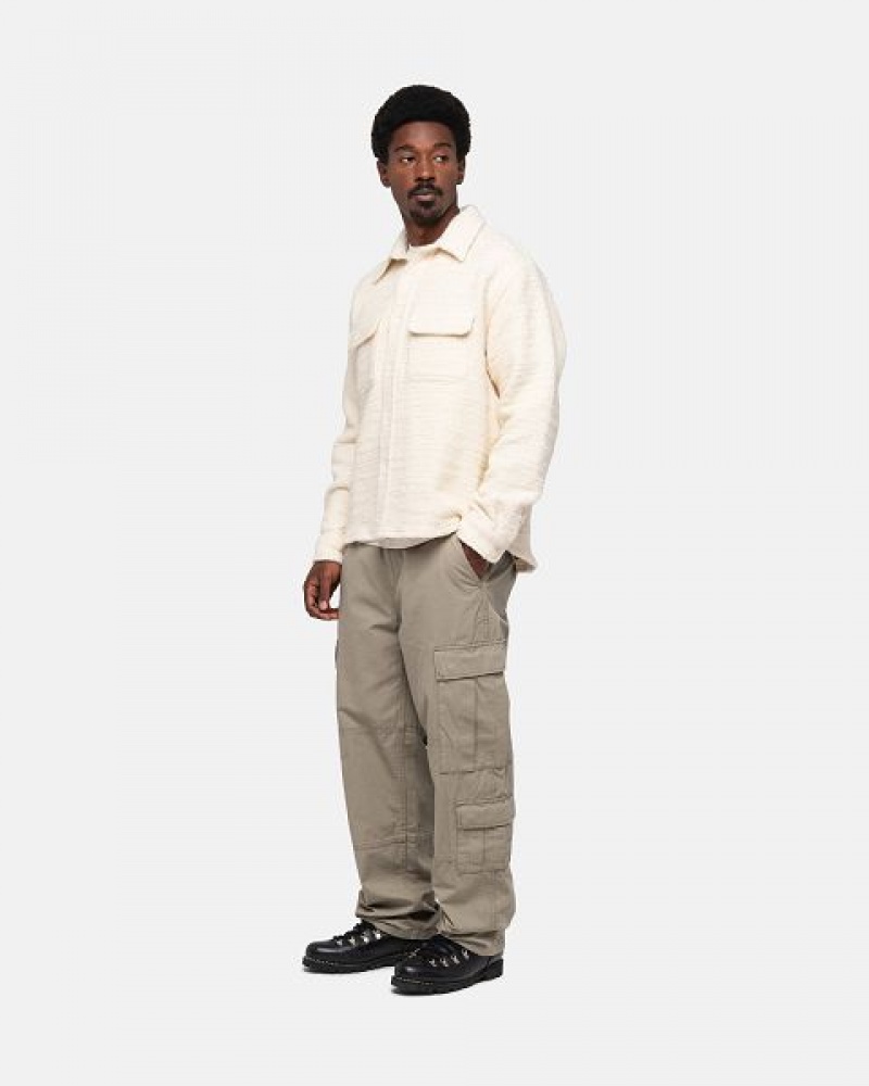 Olive Stussy Surplus Cargo Ripstop Pants | 3184FCLHY