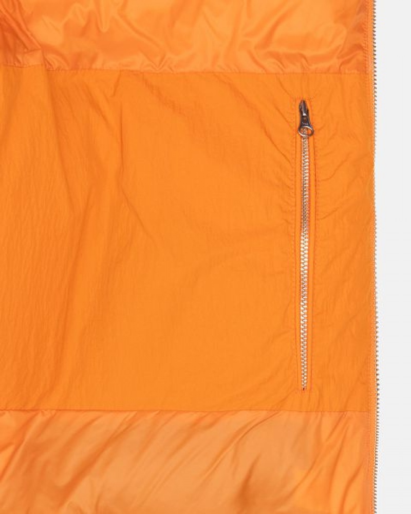 Orange Stussy Nylon Down Jackets | 2718DGITH