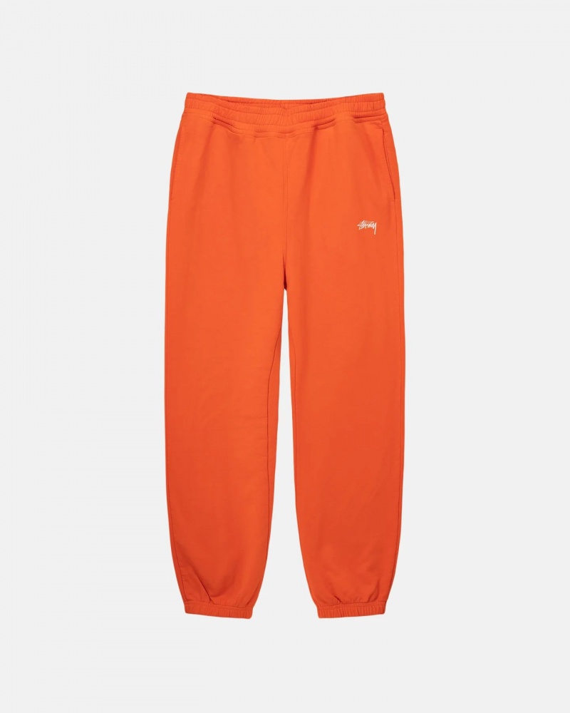 Orange Stussy Ripstop Cargo Beach Pants | 0378IMTZO