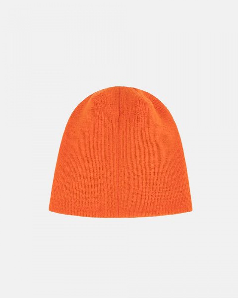 Orange Stussy Skullcap Basic Beanie | 3427BIGAR