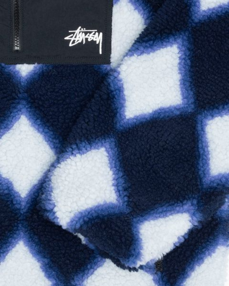 Purple Stussy Sherpa Reversible Jackets | 8205GMXCN