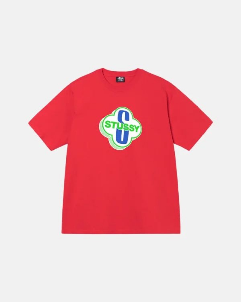 Red Stussy Motel T Shirts | 2479TJSEB