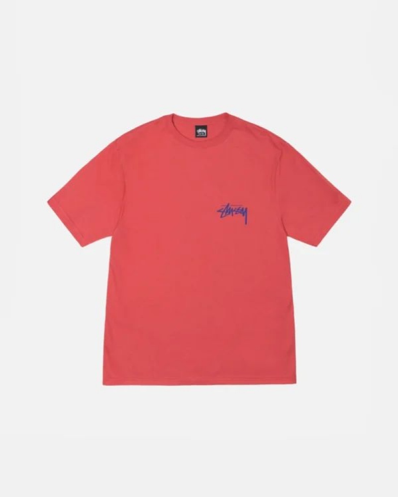 Red Stussy Skate Tough T Shirts | 5743OMGKW