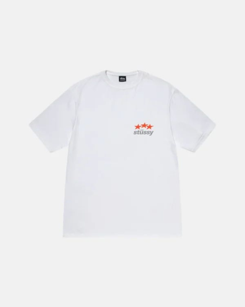 White Stussy Designs Usa T Shirts | 5140LPGRT