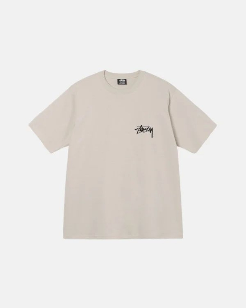 White Stussy Diced Out Off T Shirts | 4179UNOTV