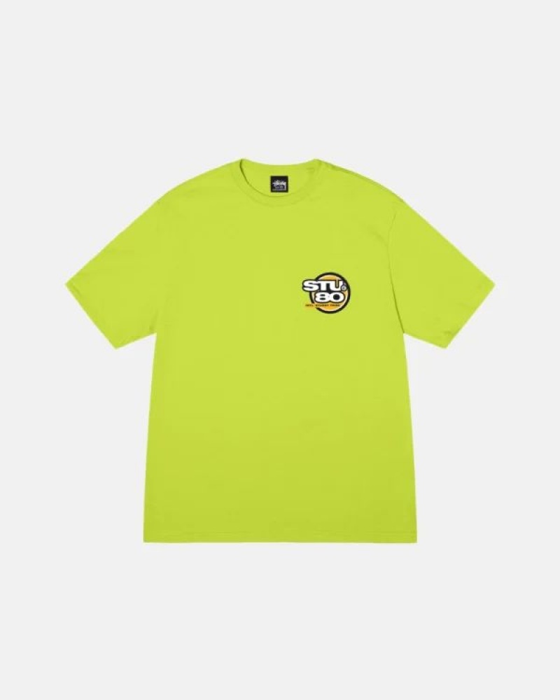 Yellow Stussy Hot 80 T Shirts | 1257CAKNW