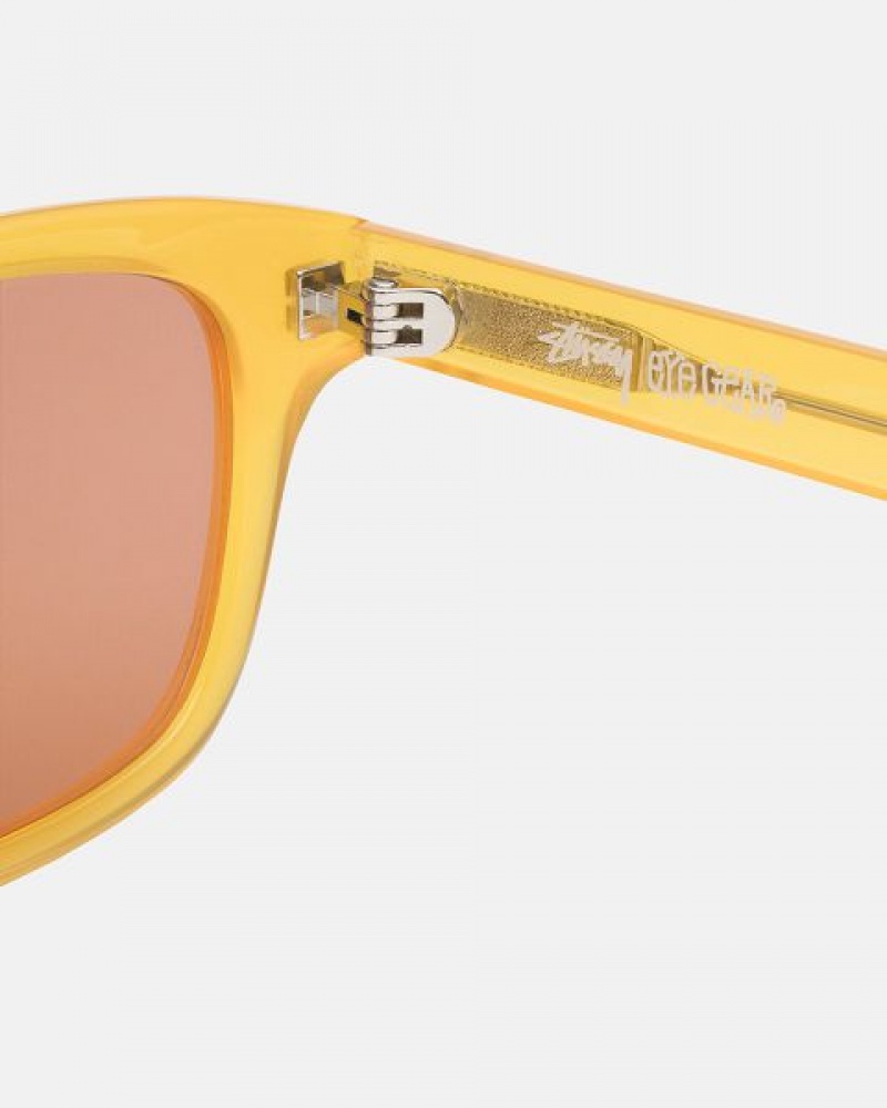 Yellow Stussy Owen Sunglasses | 5203YJNQM