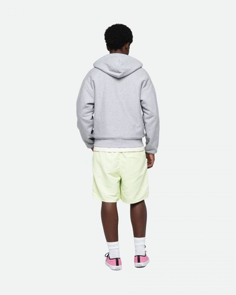 Yellow Stussy Water Big Basic Shorts | 6054ENAZT